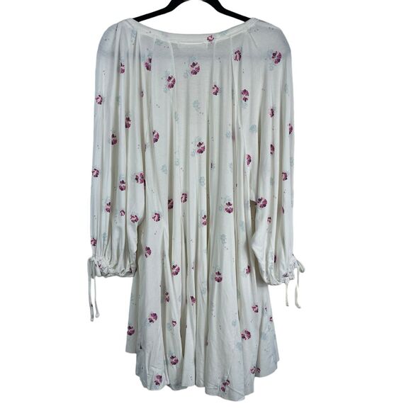 Free People Winter Sun Printed‎ Tunic Mini Dress Women Size Small Oversized Boho - Picture 3 of 16